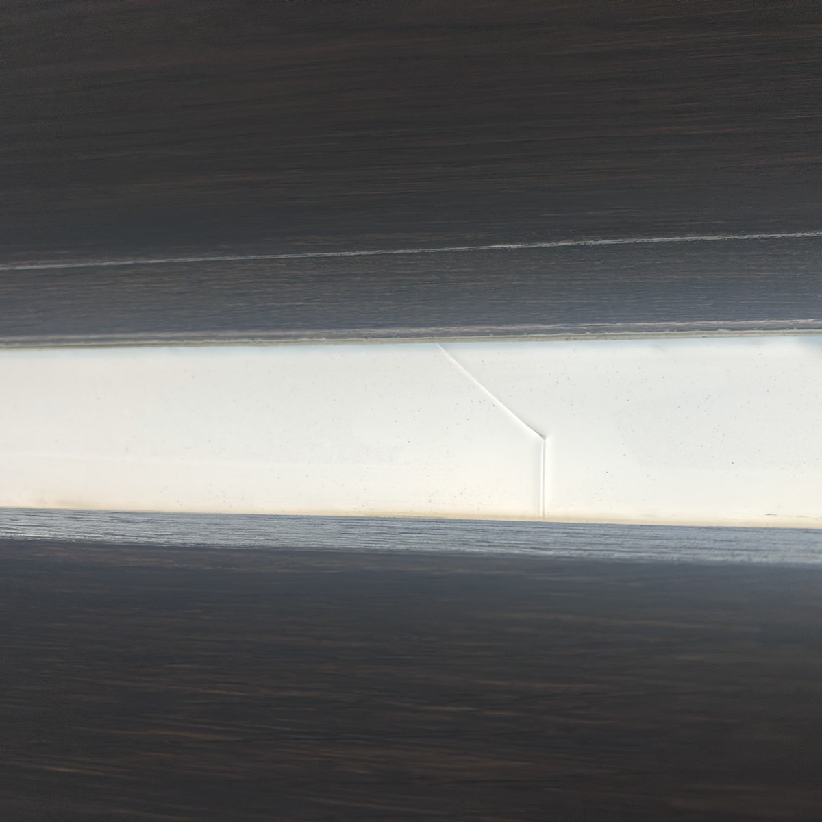 Damaged and cracked glazing, recorded during a pre-handover inspection in Craigieburn